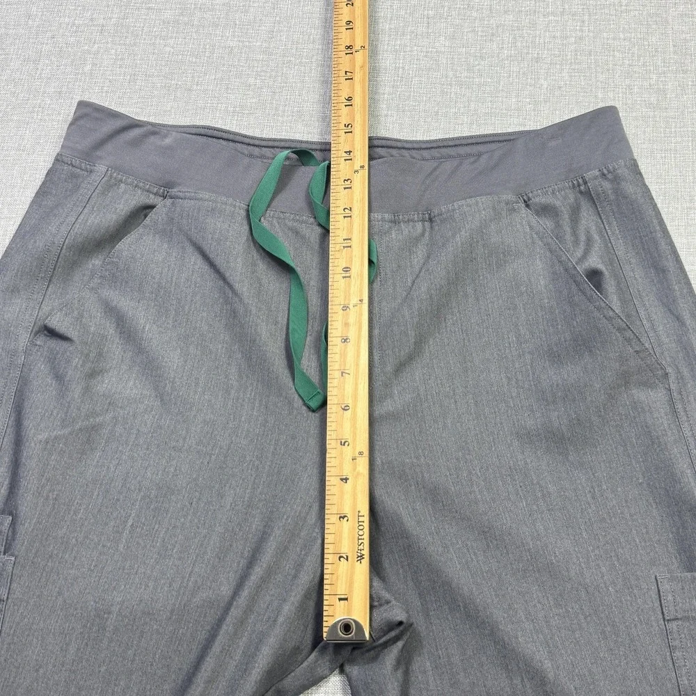 FIGS Scrub Pants Mens XL Gray Technical‎ Collection T2001 Cargo Drawstring
